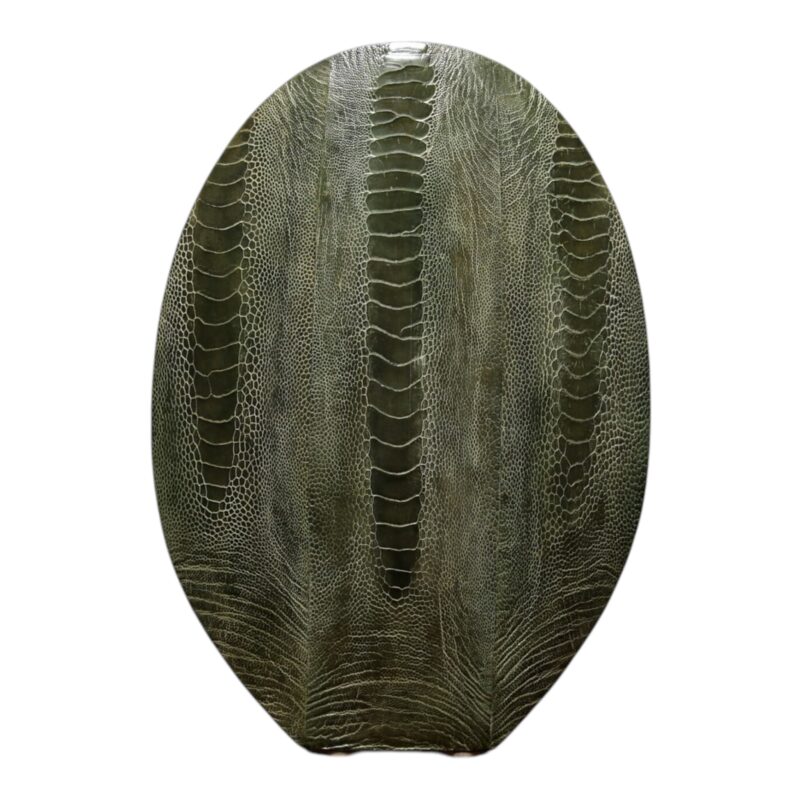 Large Vintage Green Oval Vase by R & Y Augousti, France.