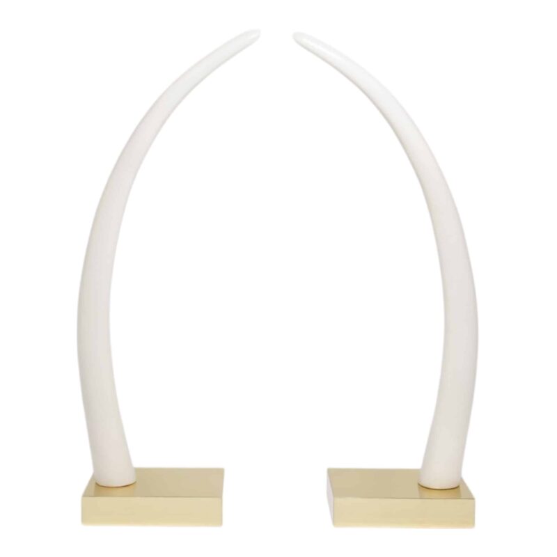Pair of Fullsize Faux Elephant Tusks