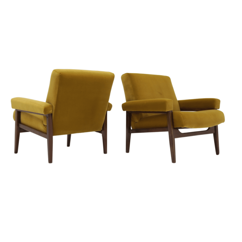 Mid-century Italian Walnut Armchairs