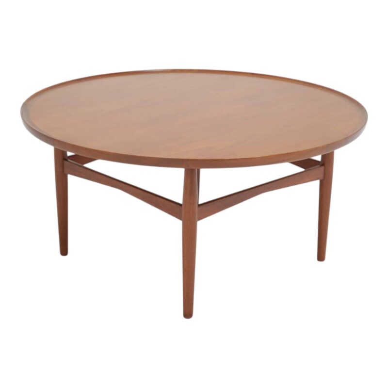 Circular Teak Danish Coffee Table